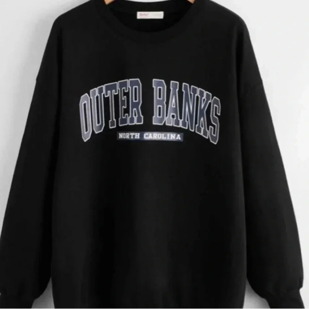 OUTER BANKS NEW WOMENS MENS BLACK TOP SHIRT FALL TOPS WINTER SUMMER SIZE S